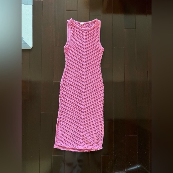 Shani Shemer Swimwear Retrofete Designer Kate Crochet Knit Midi Dress Barbie - Picture 15 of 17